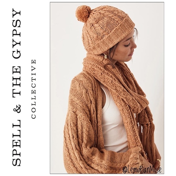 NWT Spell & The Gypsy Yellowstone Knit Beanie One Size - Picture 1 of 5